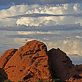 Phoenix Papago Park With Thunderstorm