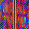 Copper Metal Panel Abstract